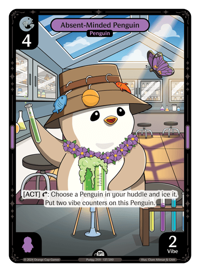 Absent-Minded Penguin Holo - Enter The Huddle