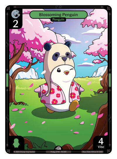 Blossoming Penguin Holo - Enter The Huddle