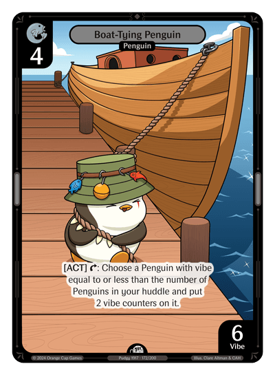 Boat-Tying Penguin Holo - Enter The Huddle