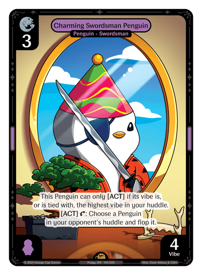 Charming Swordsman Penguin - Enter The Huddle