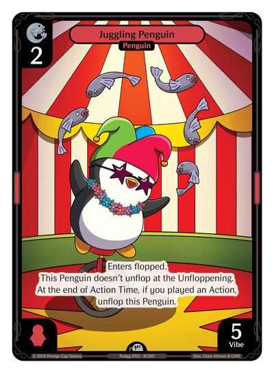 Juggling Penguin Holo - Enter The Huddle