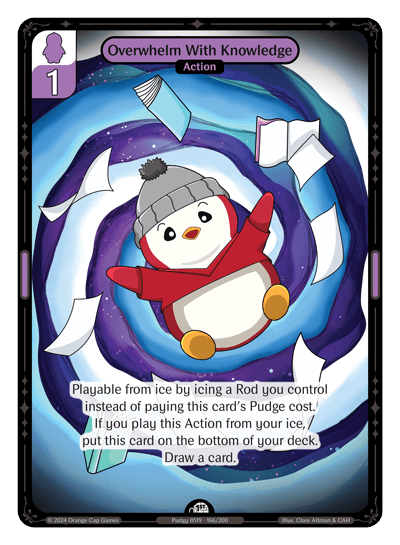 Overwhelm With Knowledge Holo - Enter The Huddle
