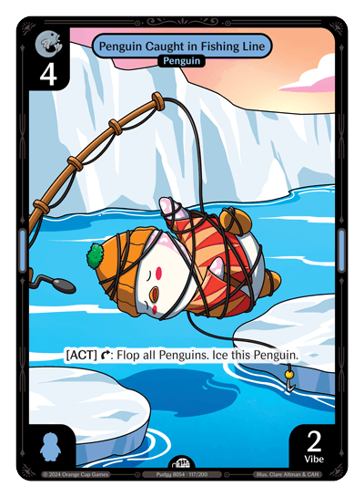 Penguin Caught in Fishing Line - Enter The Huddle
