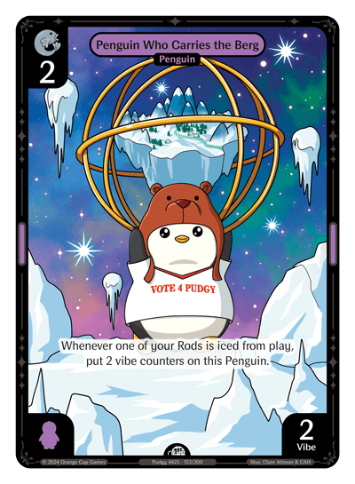 Penguin Who Carries the Berg Holo - Enter The Huddle