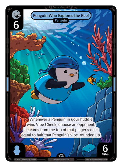 Penguin Who Explores the Reef