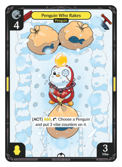 Penguin Who Rakes
