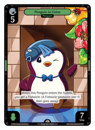 Penguin in Color Holo - Enter The Huddle