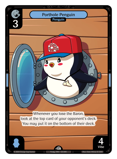 Porthole Penguin Holo - Enter The Huddle