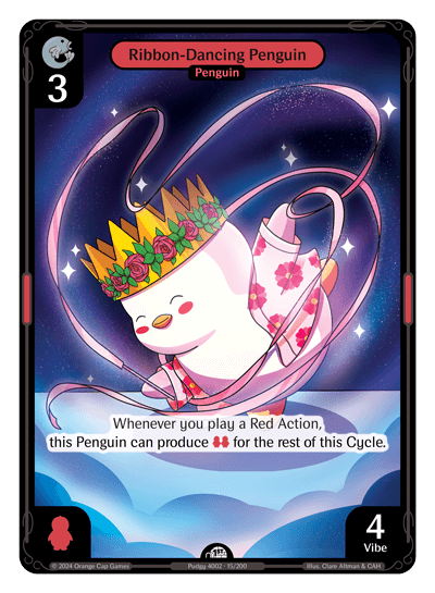 Ribbon-Dancing Penguin Holo - Enter The Huddle