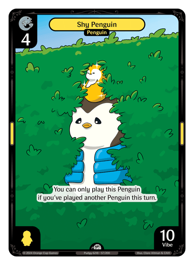 Shy Penguin Holo - Enter The Huddle