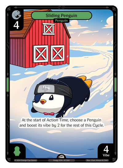 Sliding Penguin Holo - Enter The Huddle