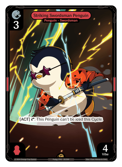 Striking Swordsman Penguin - Enter The Huddle