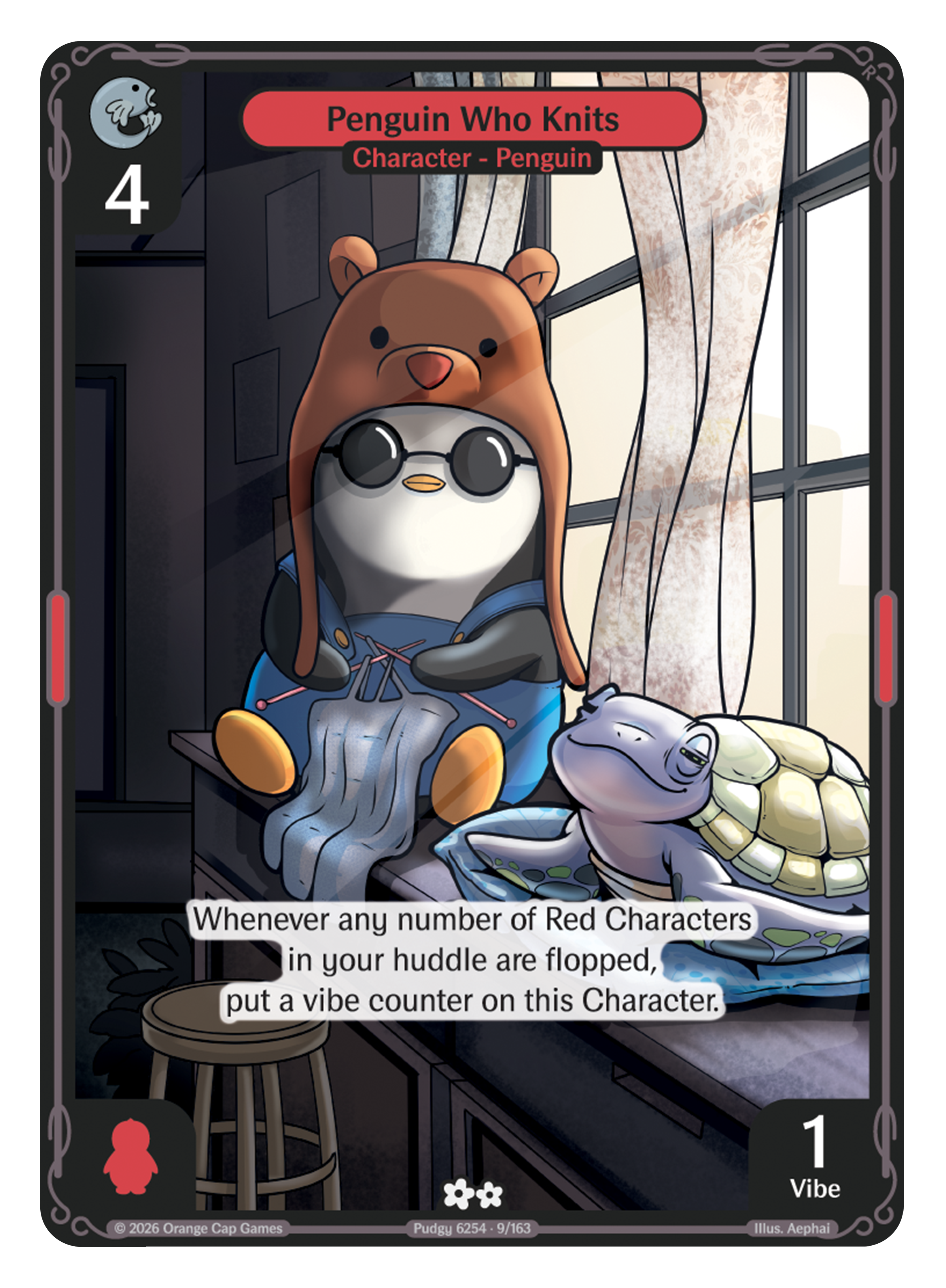Penguin Who Knits