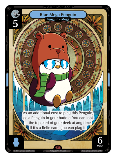 Blue Mega Penguin - Enter The Huddle Fair Drop Entry
