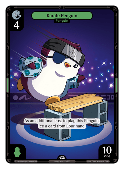 Karate Penguin Holo - Enter The Huddle