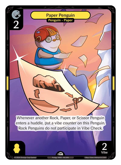 Paper Penguin Holo - Enter The Huddle
