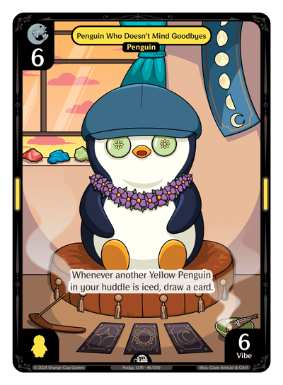 Penguin Who Doesn't Mind Goodbyes Holo - Enter The Huddle