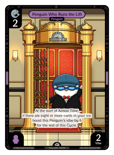 Penguin Who Runs the Lift - Enter The Huddle