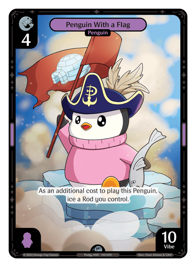 Penguin With a Flag - Enter The Huddle