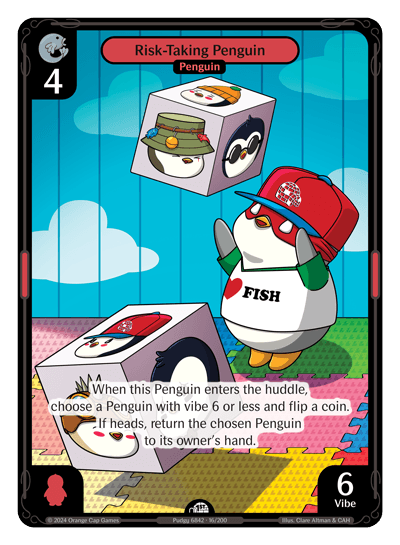 Risk-Taking Penguin Holo - Enter The Huddle