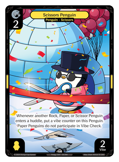 Scissors Penguin Holo - Enter The Huddle